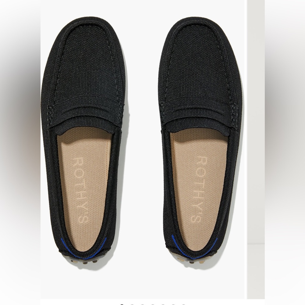 Rothy's Black Flats Minimalist Design